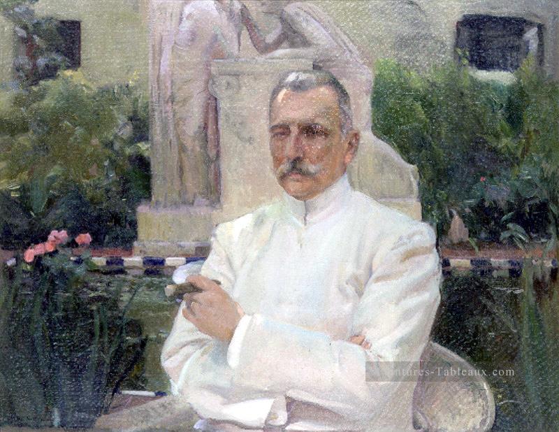 Retrato de Amalio Gimeno peintre Joaquin Sorolla Peintures à l'huile